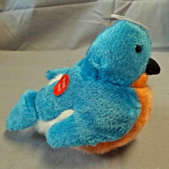 SINGING BIRD, PLAYS REAL BIRD CALLS, EASTERN BLUEBIRD, 6 L x 4 ½ W x 4 ¾ H INCH - Picture 3 of 16